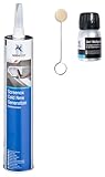 Normfest Screenox Cold Set Scheibenkleber Komplettset 1K PU Kleber mit 3in1 Multiprimer Bürste Kartuschenspitze lösemittelfrei kalt verarbeitbar Kurze Wegfahrzeit antennentauglich Nicht leitend 300ml
