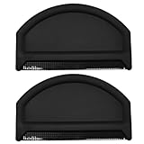 KEQAR 2 Pcs Wollkamm Pilling Kamm Cashmere Kamm Wollbürste Fusselkamm for Wolle, Pullover, Chemische Reinigung, Kaschmirwolle Mantel, Kleidung Haarentfernungsball (Black)