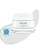 VICHY Hyaluron Anti-Falten & Straffheit Creme, Mildert sichtbare Anzeichen der Hautalterung: Adenosin und Rhamnose aktivieren die hauteigene Kollagenproduktion, Liftactiv, 50 ml