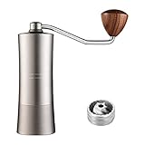 Xptieeck Manuelle KaffeemüHle mit Einstellbaren Einstellungen Espressomaschine Edelstahl 420 Burr Home Camping KaffeezubehöR