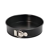 Original Kaiser Classic Springform 26 cm rund, Flachboden runde Backform antihaftbeschichtet, Kuchenform auslaufsicher, schwarz