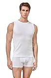 Berrak Herren Unterhemd Tanktop, Ribana, Ärmellos, 100% Baumwolle, Weiß, Jersey, Klassischer Stil, Reguläre Passform (DE/NL/SE/PL, Alphanumerisch, XL, Regular, Regular, Weiß)