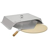 BBQ-Toro Pizzaaufsatz für Gasgrill | Edelstahl | 56 x 39 cm...