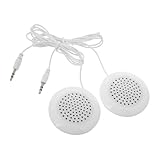 EPIGEIST 2 Stück Mini Tragbarer Lautsprecher Audioanschluss für Kissenmontage Kompakt Leicht für Schlafzimmer Büro Reisen Kabellose Musik für Tablet und Computer Handsfree Nutzung