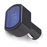 BlissfulAbode Digitalanzeige DC 12V-24V Fahrzeugvoltmeter, geeignet für den Automobileinsatz