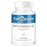Fair & Pure Katzenkralle 1000mg pro Tagesdosis, 120 Kapseln,...