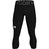 Under Armour Herren Ua Hg Armour 3/4 komfortable und robuste 3/4 Sportleggings für M nner leichte elastische Trainingshose mit Kom, Black / White, M EU