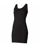 Skinnifit Damen Extra Lang Stretch Tank Top, Schwarz , X-Large