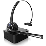 CSL - Bluetooth 5.0 Headset mit Ladestation - PC Headset mit...