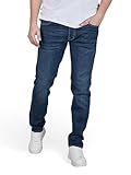 JACK & JONES Jeans Herren Stretch Slim Fit JJIGLENN Jeanshose Hose Denim, Länge:30L, Farbe:Blue Denim (CB 142), Weite:32W