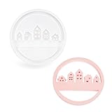 House Concrete Casting Mould,xlwen House Silicone Mould,Moulds Silicone House Silhouette,Houses Silicone Mould,Silicone Mould House for Casting Soy Wax Candles, Soap, Plaster