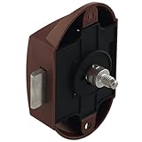 cyclingcolors Drehstangenschloss Möbelschloss Zierschlüssel Schrankschloss Aufschraubschloss, dunkelbraun