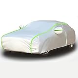JUZELY Auto Abdeckungen für Ford Mustang GT/Mustang Mach 1 3 Doors 2000-2023 2024-pr, Wetterfeste Auto Abdeckplane für Draußen, Schutz vor Regen, Schnee und Sonne, mit reflektierenden Streifen,C