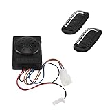 Cvoepobey 36V-72V Elektroroller Alarmanlage Dual Remote Control Security Moped Alarm ZubehöR Wasserdichter Fahrradalarm