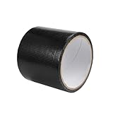 1 Rolle Zelt Reparatur Klebeband 8mm*10m, Schwarz Dach Reparaturband Wasserdicht Markisen Reparatur Klebeband, Pe Planenband Planen Reparaturband Schwarz für Zelt Flicken Regenfestes Tuch, Markise