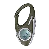 Goshyda Tragbares Digitales Höhenmesser-Barometer, Multifunktionales Digitales Thermometer mit Hintergrundbeleuchtung, Tragbar für Klettern, Camping, Outdoor-Sport, Wettervorhersage