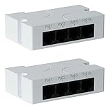 ISTOVO 1 bis 3 Port PoE Extender Passiv kaskadierbar IEEE802.3Af für IP Port Transmission Extender für POE-Switch NVR IP (2 Stück)