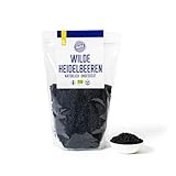 PAKKA - Bio getrocknete Heidelbeeren, Blaubeeren, Blueberreis – ungesüßt, naturbelassen und unbehandelt, roh, weich und mürb, direkt von Kleinbauern vom Balkanbebirge, vegan,125 g (1er Pack)