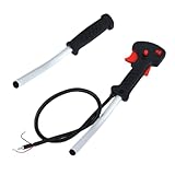 Rasenmäher -Drosselklappenkabel - Haltbarer Ersatzteil, Flexibler Steuerdraht, Glatte Motorhebelstecker, schweres Mähen -Zubehör | Einstellbare Verknüpfung mit robustem Wohnraum für Außengeräte