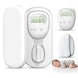 Drahtlose Bettnässen Alarm, Piss-Alarm mit Empfänger & Clip-on-Sender, Bettnässer Alarms für Jungen und Mädchen, USB Wiederaufladbar, Bettwäschesensor für Kinder, zur Überwindung von Bettnässen (B)