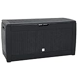 Outdoor-Aufbewahrungsbox mit Deckel – wasserdichter Deckschrank für Terrassenkissen, Gartengeräte und Poolzubehör