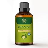 Carno Calm Bergamotte Ätherisches Öl für Diffusor | 100% reines und natürliches Bergamottenöl 30 ml | für Aromatherapie Raumduft Seifen| und Kerzenherstellung | 1 fl. oz. oz. Oz
