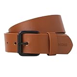 JACK&JONES Herren JACIVAN Belt Synthetikgürtel, Cognac, 90