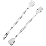 Healeved 2 Kleiner Edelstahl Gesichts Schaber für Mitesser Entfernung Präzise Hautpflege Tools mit Ergonomischem Griff Wiederverwendbar für Hauttypen Geeignet