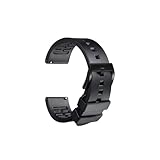 ZIYIWANG 20 mm bis 24, wasserdichtes und schweißfestes, weiches hautfreundliches Gummiarmband(Black B,22mm)