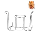 Onlyfire Bierdosen Hähnchenbräter, Hähnchen Ständer aus Edelstahl, Hähnchenhalter für Grills und Ofen, Brathähnchen Ständer, Tragbar Hähnchengrill, Geflügelbräter