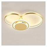 KIZQYN Deckenleuchte Deckenleuchte Three-Ring Kreative Acryl Design Lampe Deckenleuchte Beleuchtung Schlafzimmer Wohnzimmer Büro Studie Moderne Deckenleuchte Deckenlampe