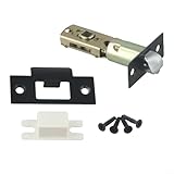 Zuverlässiges Einsteckschloss mit röhrenförmigem Riegel, verstellbar 60 cm/70 cm, Brandschutz-Design für Sicherheit im Innenbereich (Black-ET)