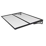 SCHARTEC Aluminium-Vordach W1200/W1400 als Haustürvordach 120 oder 140 cm | schützt auch bei extremen Wetterlagen Vordach für Haustür Überdachung | Aluminium Polycarbonat | Größe wählen (900 mm, 1200)