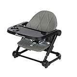 Bebeconfort Moly, Sitzerhöhung Stuhl Kind, 6 Mon–3 Jahre, 9–15 kg, leichter tragbarer Hochstuhl, kompakt zusammenklappbar, 3 einstellbare Höhen, Kindersitzerhöhung mit 3 Tablettpositionen, Tinted Grey