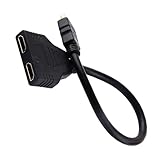 Horoper Splitter, Splitter-Adapterkabel, Stecker 1080P auf Dual-Buchse, 1 auf 2-Wege-Splitter-Adapterkabel, für HD-TV, LCD- und Projektoren