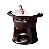 Generisch Schokoladen Fondue Tasse,Keramik Zum Schmelzen - Kleine handgefertigte Butter Fondue Tasse,Für Geburtstage Hochzeiten Valentinstag Partys Abendessen Desserts Soßen Süßigkeiten Paare