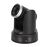 PTZ-Kamera, ABS, Großflächige Bildgebung, 100-240 V, 2,4 G, Kabellose Videokonferenzkamera, 10-facher Optischer Zoom, Einfache Installation mit Fernbedienung für Besprechungen (EU-Stecker)