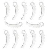 Bamyli 12 Stück Ersatzmesser Kunststoff, Kompatibel Mit Makita 198426-9, Messer Für Makita Freischneider & Rasentrimmer Zubehör, Motorsense Ersatzteile DUR368AL/DUR369AL