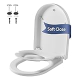 Toilettendeckel mit Kindersitz D Shape Weiß, WC Sitz mit...