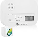Smartwares Kohlenmonoxid melder, 10 Jahre Sensor, 1.5...