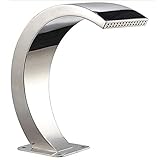 Edelstahl-Poolbrunnen, Pools, Wasserfälle, Springbrunnen, silberner Poolbrunnen zur Dekoration, eingebaute Pools, Garten, Außenbereich, Teich