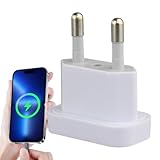 Yurosuis US Auf Europa Steckdosenadapter | Reiseadapter Mit Ladeanschluss - Brandsicherer Europaadapter Für Handys Laptops Haartrockner Reisen Rucksacktour Hotels Flughäfen Kreuzfahrtschiffe