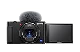 Sony Vlog-Kamera ZV-1 (Digitalkamera, 24-70mm, seitlich klappbares Selfie-Display für Vlogging & YouTube, 4K Video)