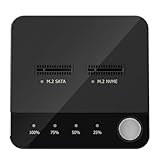 Fazvncv Festkörper-Duplikatoren, USB-C-Festplatten, Dockingstation für B+M-Key-Solid-State-Disk, Offline-Klonkopie