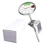 Milch Thermometer, Praktisches Küchenthermometer, Sofort Thermometer Kochen, Edelstahl Wasserthermometer, Barista Milch Kochthermometer mit Clip für Kaffee BBQ Steak Meat