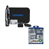 Dremel 8240 12 V überlegene Kontrolle und leiser Betrieb, schnurloses Drehwerkzeug-Set mit Allzweck-Zubehör-Set (2 Stück)