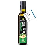 Kräuterland Bio Avocadoöl 250ml, Kaltgepresst, naturrein ohne Zusatzstoffe, Vegan & GVO-frei, geeignet für Haut & Haare, Premium Qualität