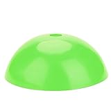 TIKATARER Fußballkegel, 5 Stück, 19 X 5 cm, Halbkugelform, Polyethylen, Fußballtrainingskegel, Fußballbarrieren, Markierungshütchen für Sporttraining, mit Aufbewahrungsnetztasche für