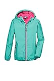 killtec Mädchen Funktionsjacke/Regenjacke mit Kapuze KOS 138 GRLS JCKT, aqua, 140, 42988-000
