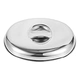 CONGARTENO Edelstahl Ovaler Steak Food Cover Öl Rostbeständig Kompakte Frischhaltehaube für Grill Küche Hotel und Restaurant Vielseitiger Schutz für Fleisch Gemüse und Obst